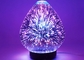 3d glass Aroma Diffuser fireworks ultrasonic cold fog humidifier essential oil aroma diffuser