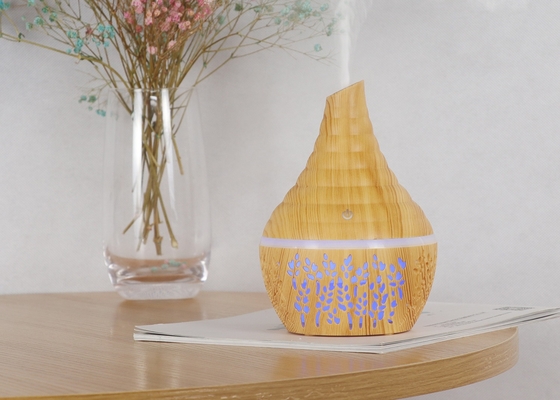 Kolorowe światło nocne Przenośny ultradźwiękowy nawilżacz powietrza w kształcie wazonu
